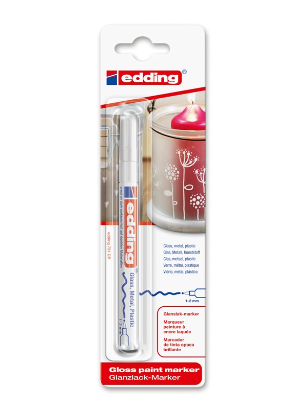 Edding e-751 paint marker Valkoinen