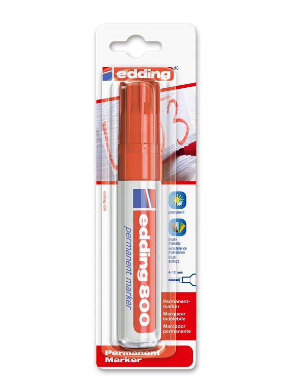 Edding e-800 permanent marker Punainen