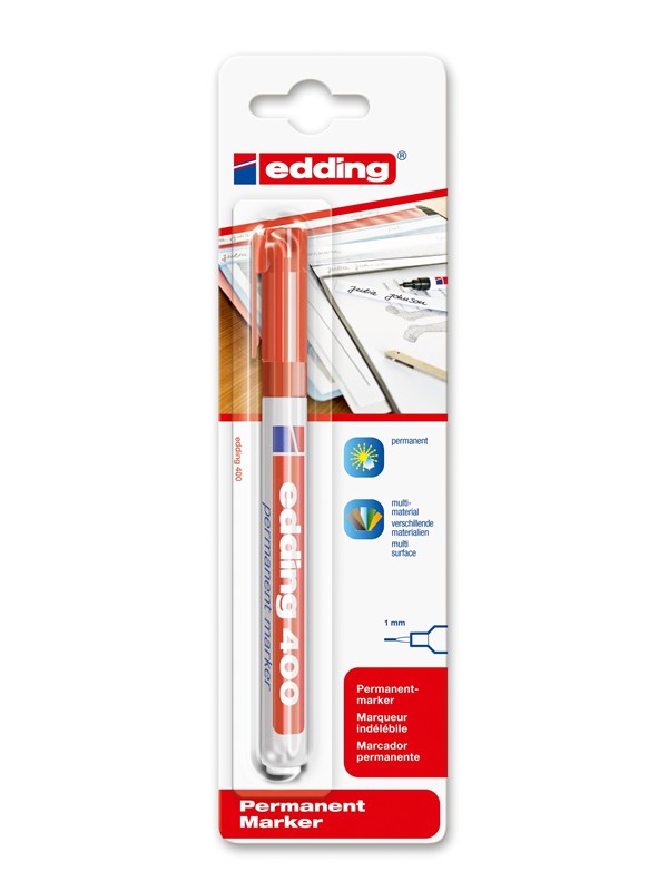 Edding e-400 permanent marker Punainen