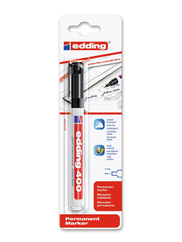 Edding e-400 permanent marker Musta