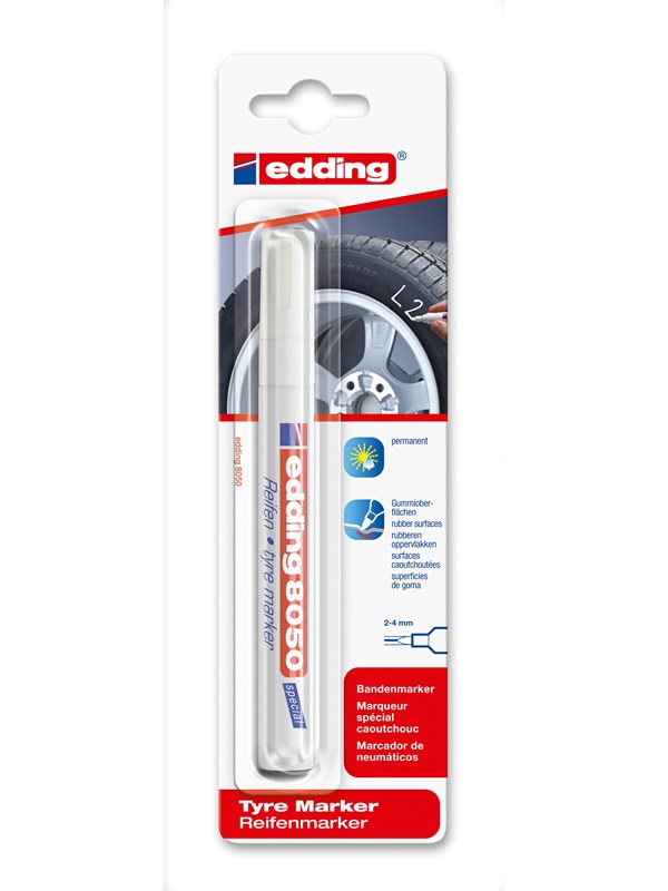 Edding e-8050 tyre marker Valkoinen