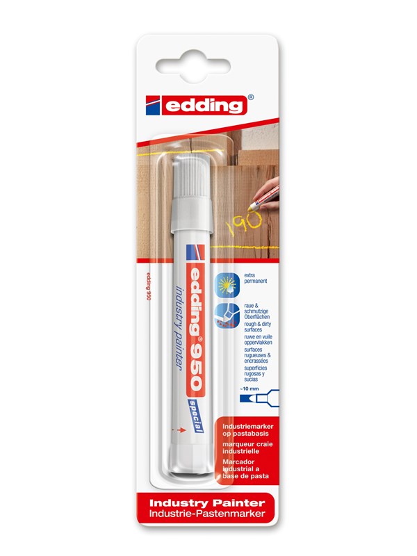 Edding e-950 Teollisuus painter hvid