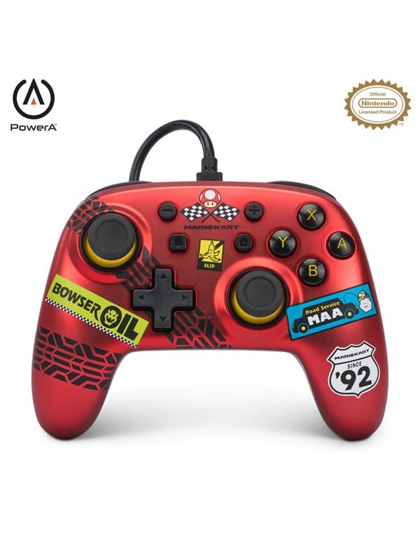 PowerA Nano (Mario Kart: Kilpa-auto Punainen) - Wired Controller - Nintendo Switch
