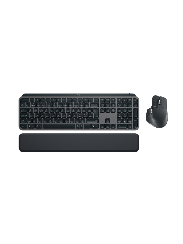 Logitech MX Keys S Combo Graphite - ND - Näppäimistö - Pohjoismainen - Musta
