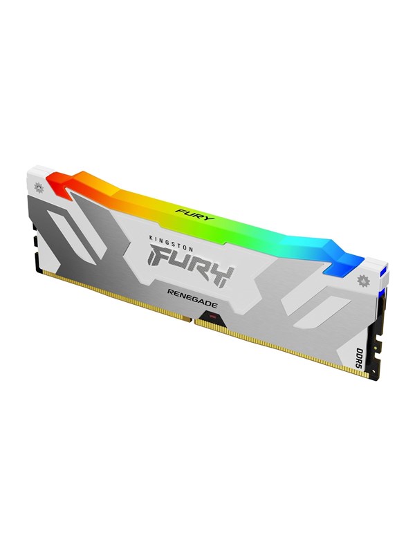 Kingston FURY Renegade RGB DDR5-6400 - 16GB - CL32 - Single Channel (1 pcs) - Intel XMP - Valkoinen RGB