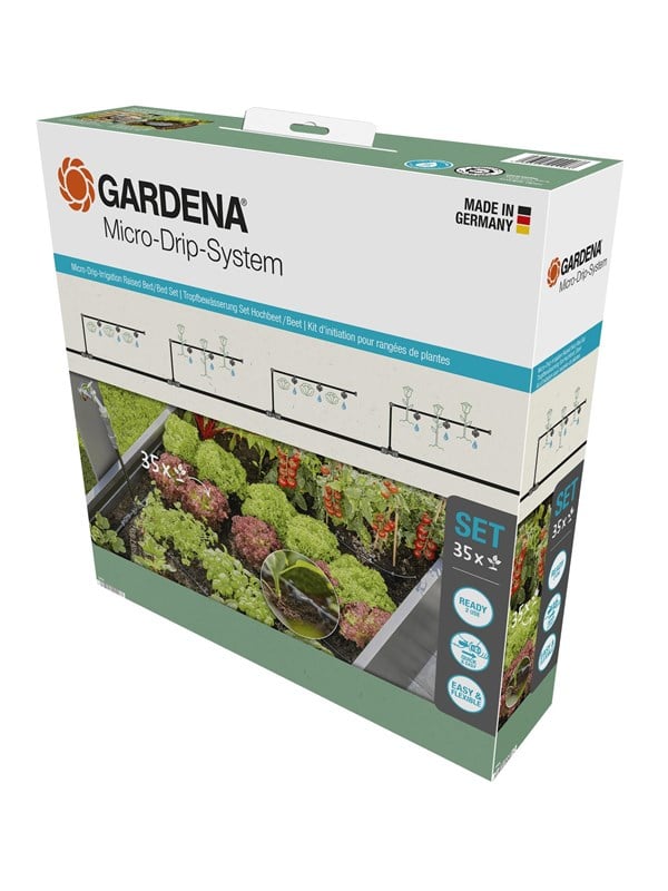 Gardena Micro-Drip-kastelusarja lavakaulusistutuksille (35 kasvia)