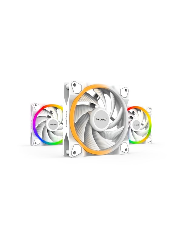 be quiet! LIGHT WINGS 120mm PWM - triple pack - Kotelotuuletin - 120mm - Valkoinen, RGB-valolla - 22 dBA