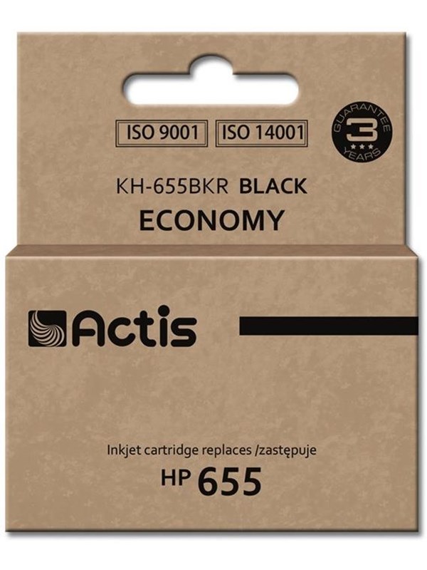 Actis standard KH-655BKR - black - refurbished - ink cartridge (alternative for: HP 655)