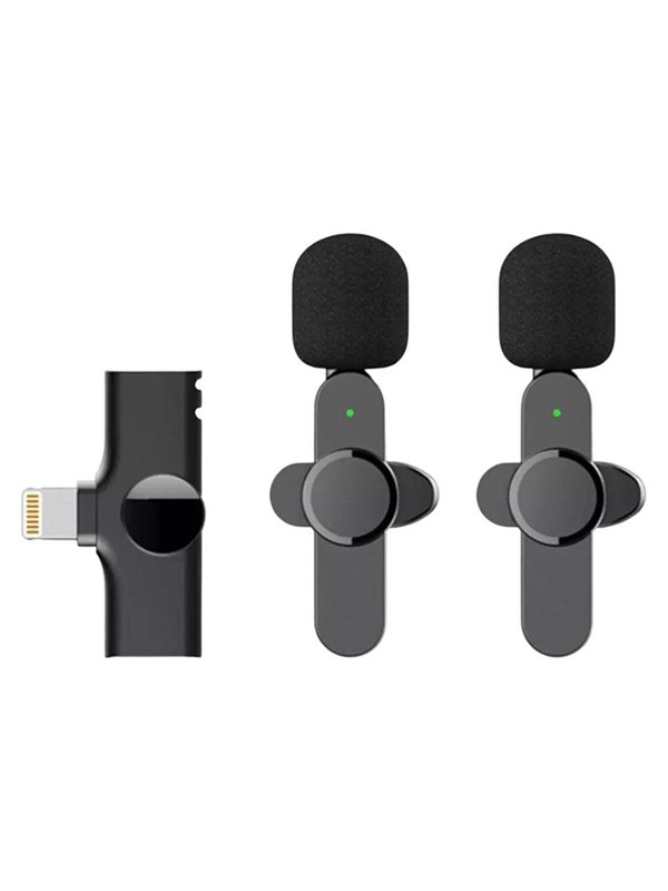 Lippa Dual Wireless Lavalier Microphone With Lightning Connector