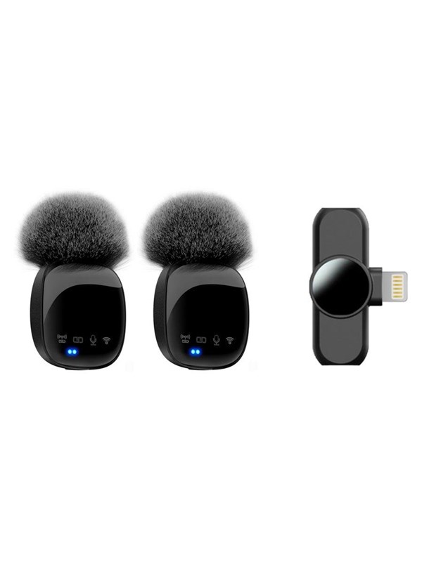 Lippa Dual Wireless Wind Protected Microphone With Lightning Connector