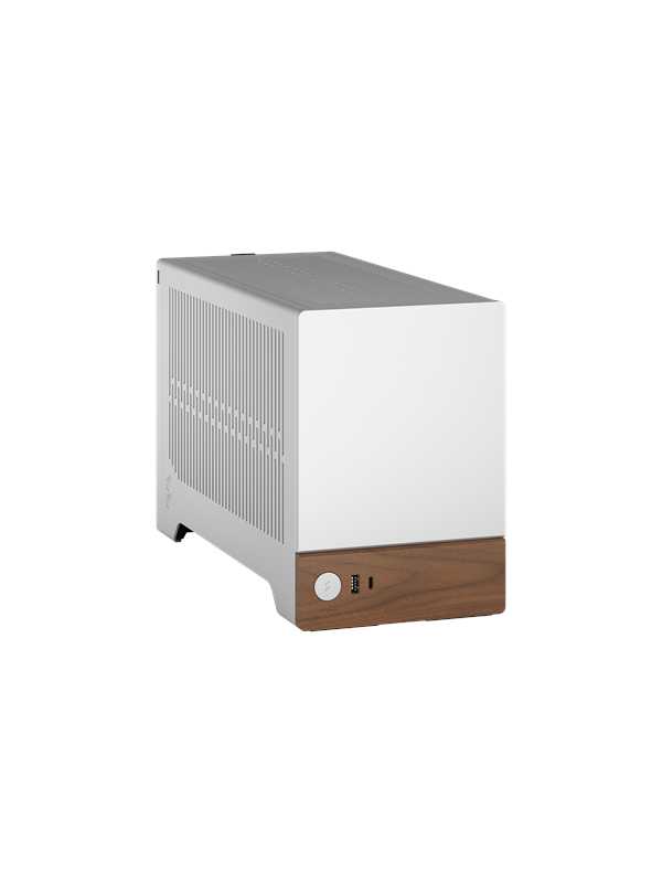 Fractal Design Terra - Silver - Kotelot - Ultra small form factor - Ruskea