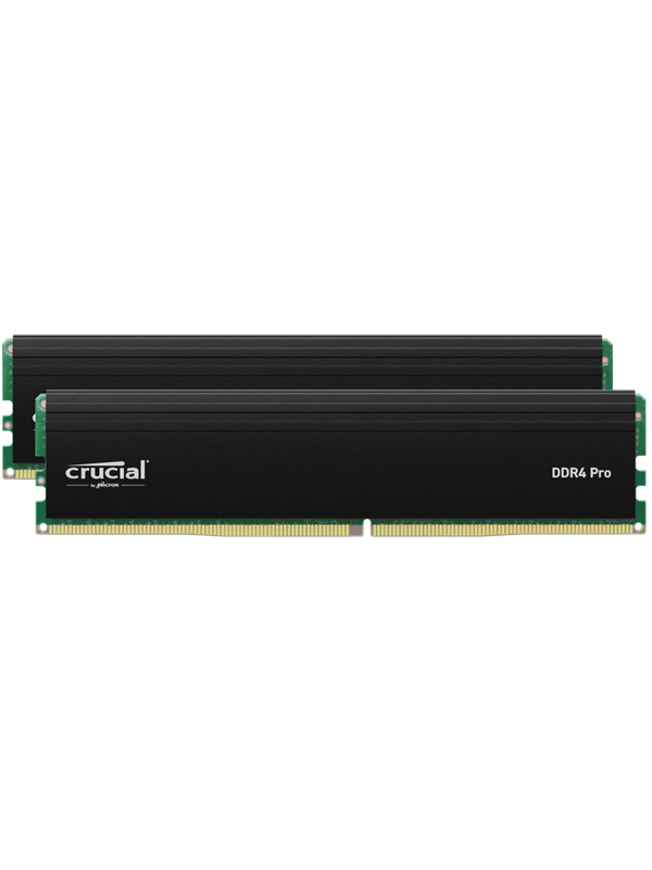 Crucial PRO DDR4-3200 - 32GB - CL22 - Dual Channel (2 pcs) - Intel XMP - Musta