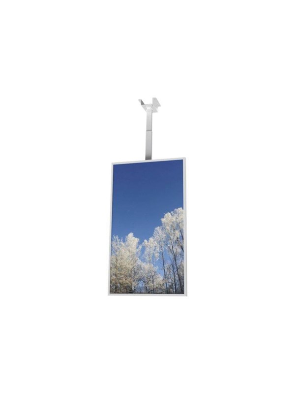 HI-ND Ceiling Casing 49"" mounting component - for digital signage LCD panel - white RAL 9003 - Max - recommended for 49""
