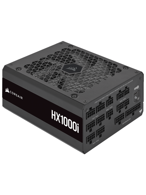 Corsair HX1000i (2023) Virtalähde - 1000 Watt - 140 mm - ATX 3.1 - 80 Plus Platina sertifioitu