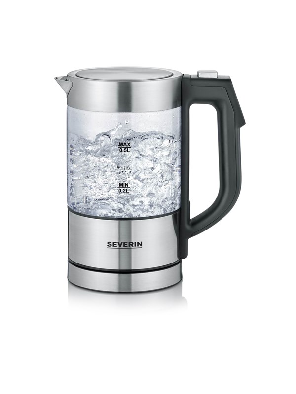SEVERIN Vedenkeitin WK 3458 - brushed stainless steel/glass - Harjattu ruostumaton teräs / lasi - 1100 W