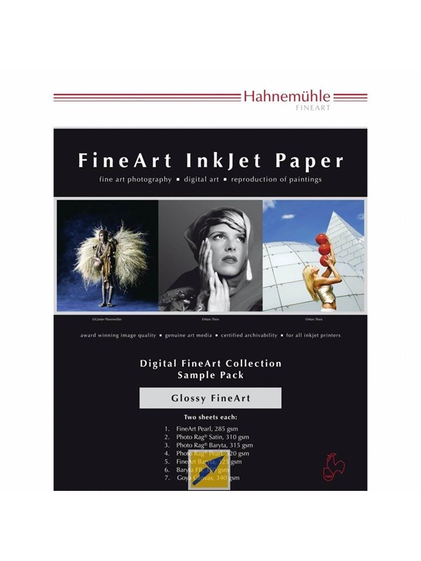Hahnemühle Digital FineArt - paper - glossy - 12 sheet(s) - A4 (pack of 6)