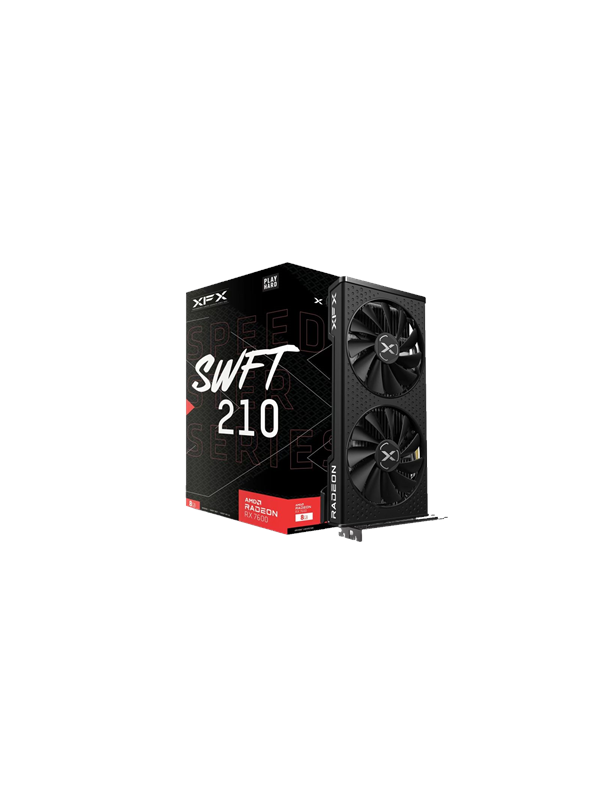 XFX Radeon RX 7600 Speedster SWFT 210 Core - 8GB GDDR6 RAM - Näytönohjaimet