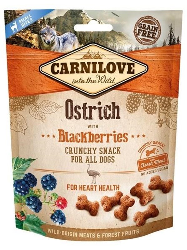 Carnilove Crunchy Ostrich with Blackberries 200g