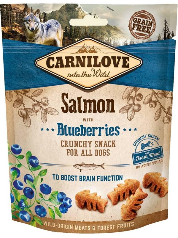 Carnilove Crunchy Salmon with Blueberries 200g