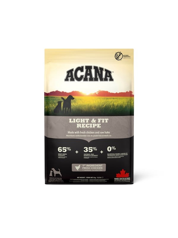 Acana Light & Fit Recipe Dry Dog Food 11.4kg
