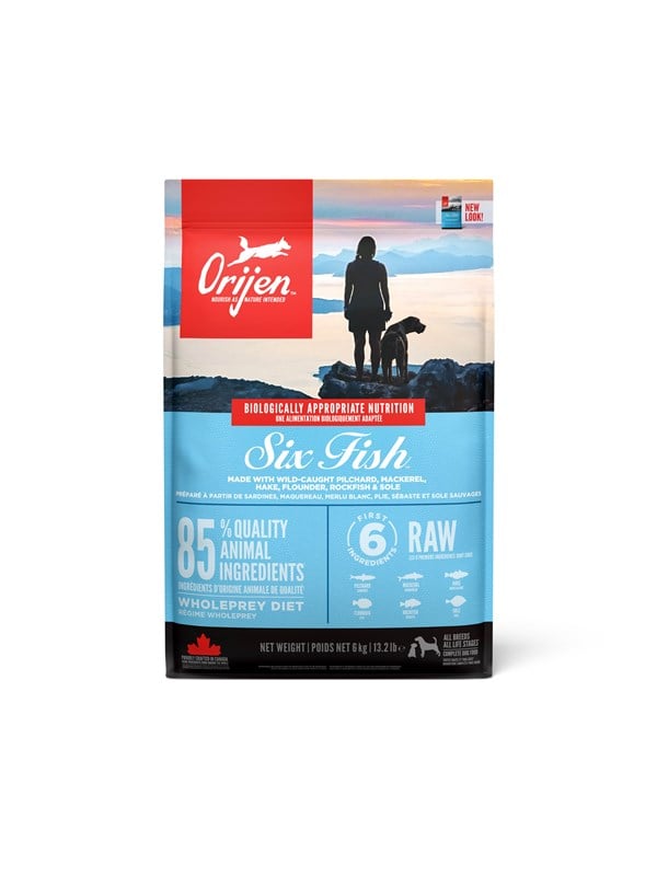 ORIJEN Six Fish Complete Dry Dog Food 6kg