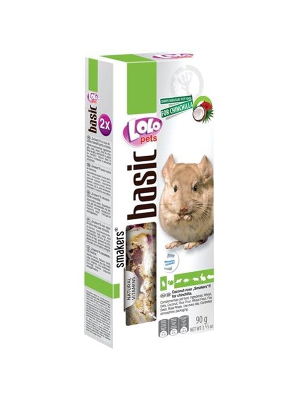 Lolo Pets 2x seed sticks chinchilla coconut and rose