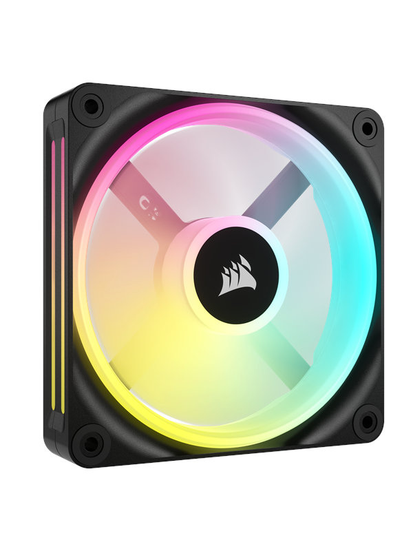 Corsair iCUE LINK QX120 RGB Expansion Fan - Black - Kotelotuuletin - 120mm - Musta RGB LED valolla - 37 dBA