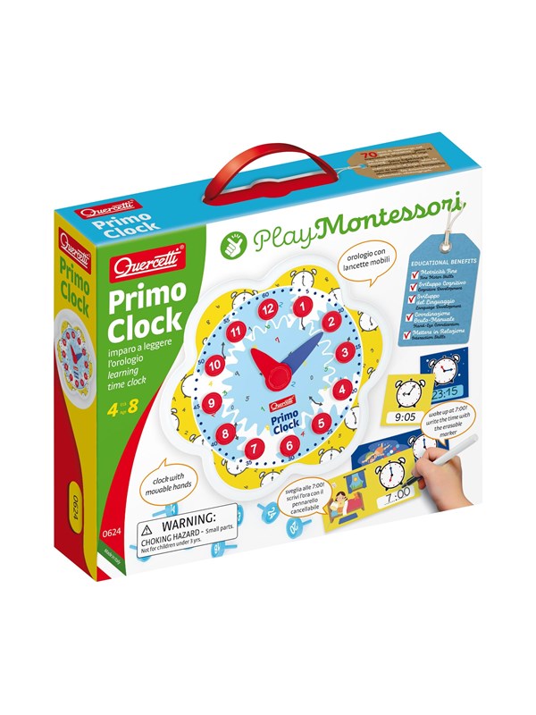 Quercetti Play Montessori Primo Clock