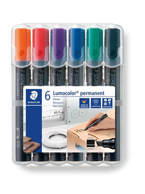 Staedtler Marker Lumocolor permanent 6pcs.box