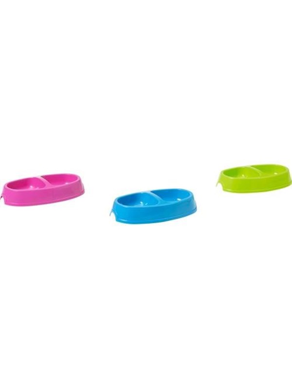 Savic Picnic Twin Cat Feeding Bowl 23.5 x 13 cm 2 x 0.15L