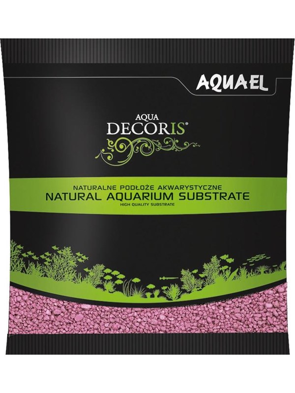 AQUAEL Aqua Decoris Pohjamateriaali Akvaarioon Vaaleanpunainen 1kg
