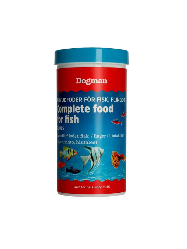 Dogman Täysravinto Hiutaleruoka Kaloille 250ml