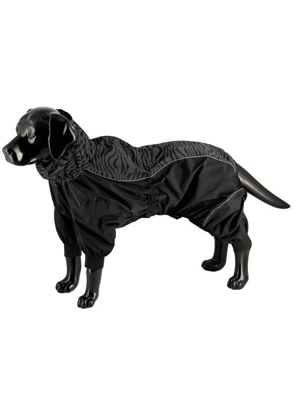 Dogman Dot Raincoat Waterproof Dog Overall Reflective Pattern 65cm