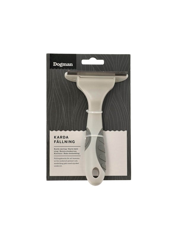Dogman Karvanlähtökampa Irtonaisen Aluskarvan Poistamiseen Suuri 15.5x8.7cm