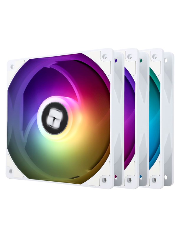 Thermalright TL-C12CW-S ARGB - White (3-pack) - Kotelotuuletin - 120mm - Valkoinen, RGB-valolla - 26 dBA