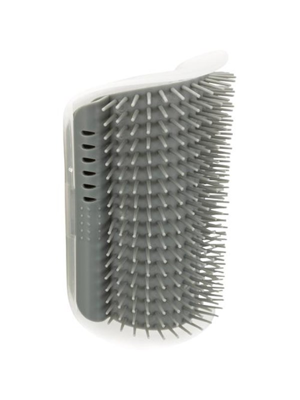 Trixie Corner Massage Brush 8 × 13 cm grey
