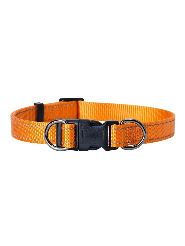 Dogman Nylon Koiran Kaulapanta Iris Oranssi XL 25mmx38-66cm