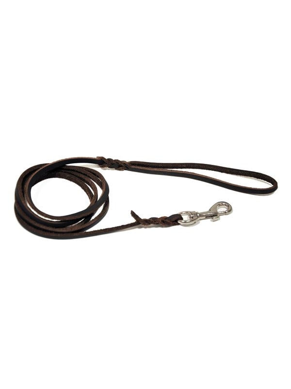 Dogman Leather Leash Lina Brown XS 6mm x 180cm