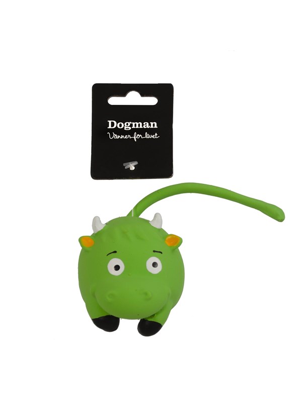 Dogman Koiran lelu Lateksi Vihreä Härkä Vinkulla 21cm