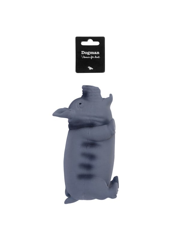 Dogman Koiranlelu Lateksipossu Harmaa 23cm
