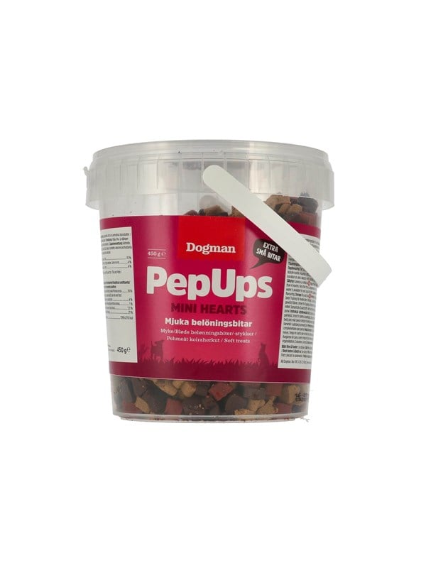 Dogman Pep Ups Mini Hearts 450g