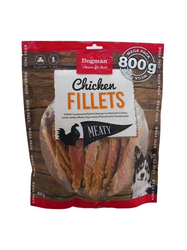 Dogman Meaty Chicken Fillets Dog Treats 800g