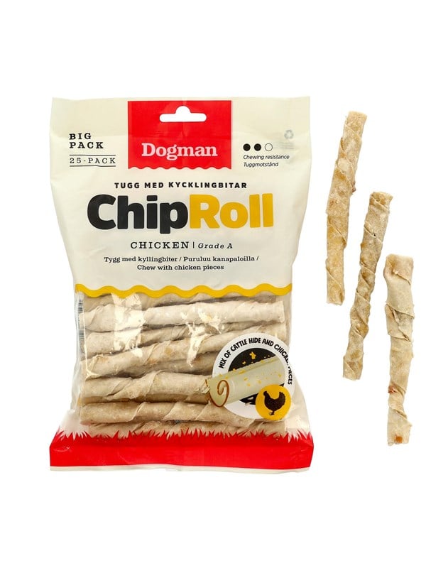 Dogman Chicken Chip Roll 25p