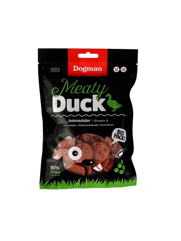 Dogman Meaty Lihaisat Ankkamitalit Koiranherkut 300g