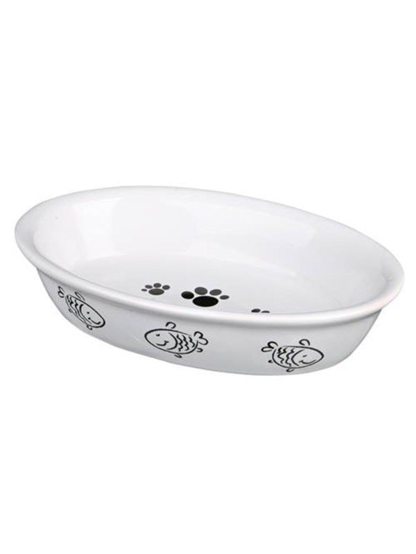 Trixie Ceramic Bowl for Cats 0.2 l/15 × 10 cm assorted colours