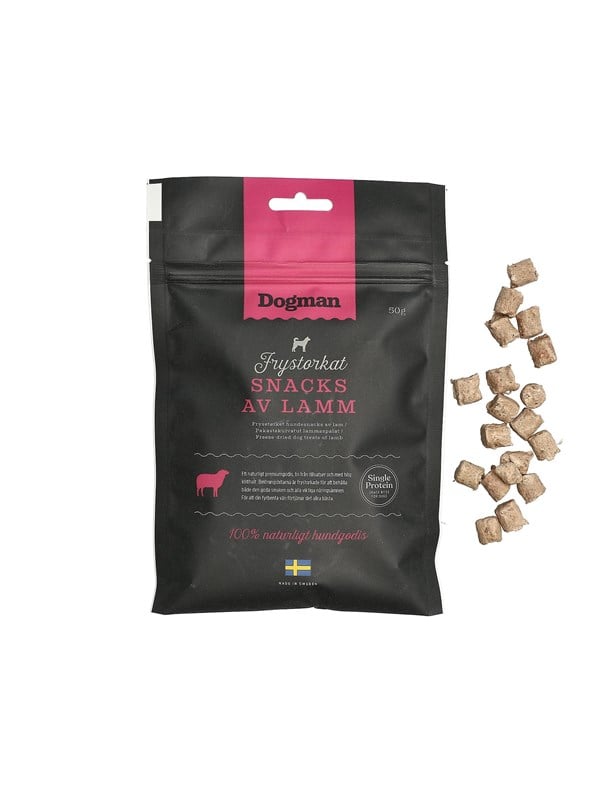Dogman Koiranherkut Pakastekuivatut lammasnaksut 50g