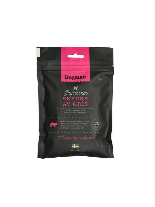 Dogman Koiranherkut Pakastekuivatut porsaanlihanaksut 50g