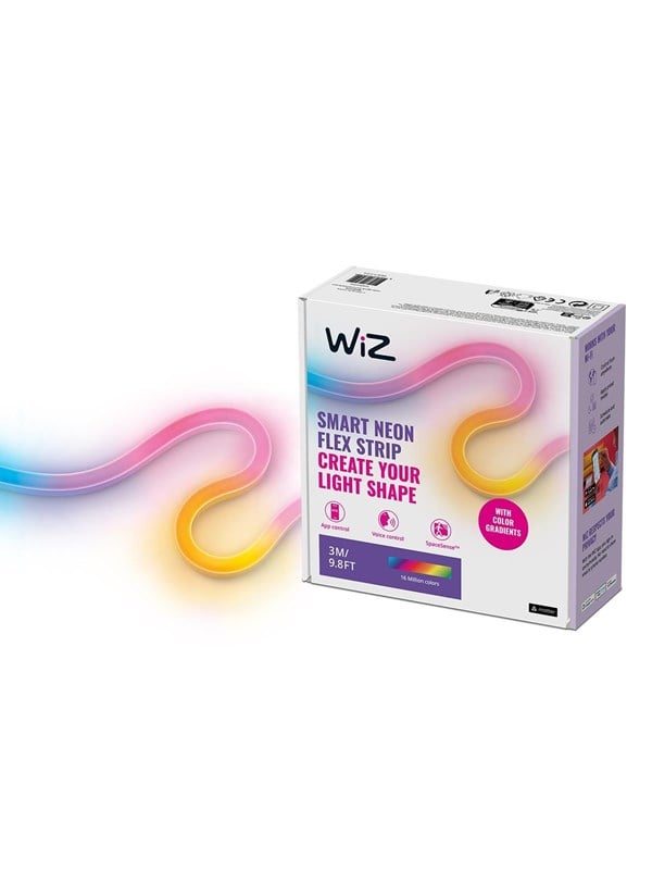 WiZ Neon Flex Strip -valonauha, 3 m, RGB & säädettävä valkoinen valo