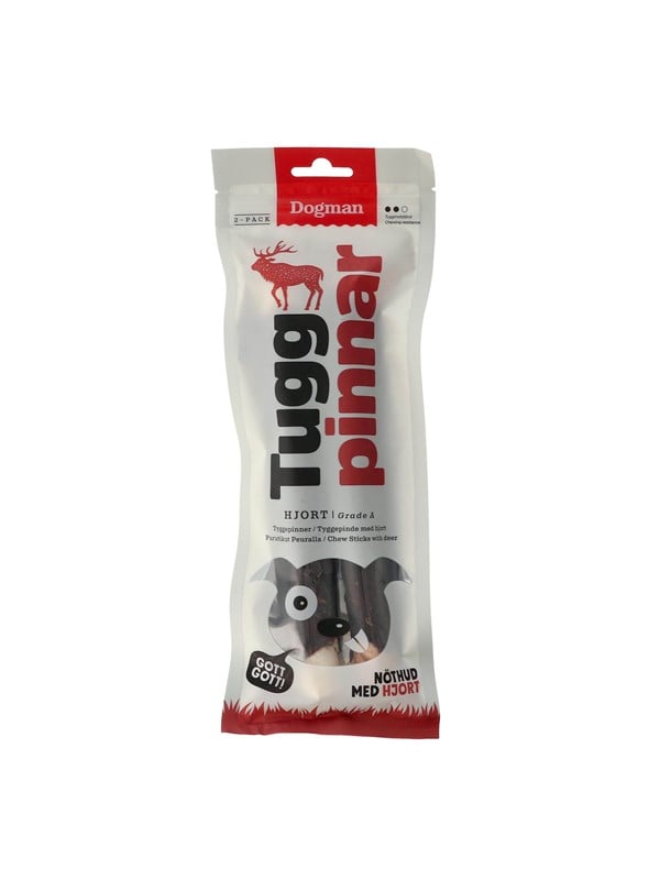 Dogman Koiranherkut Purutikut Peura 20cm 120g (2-Pack)