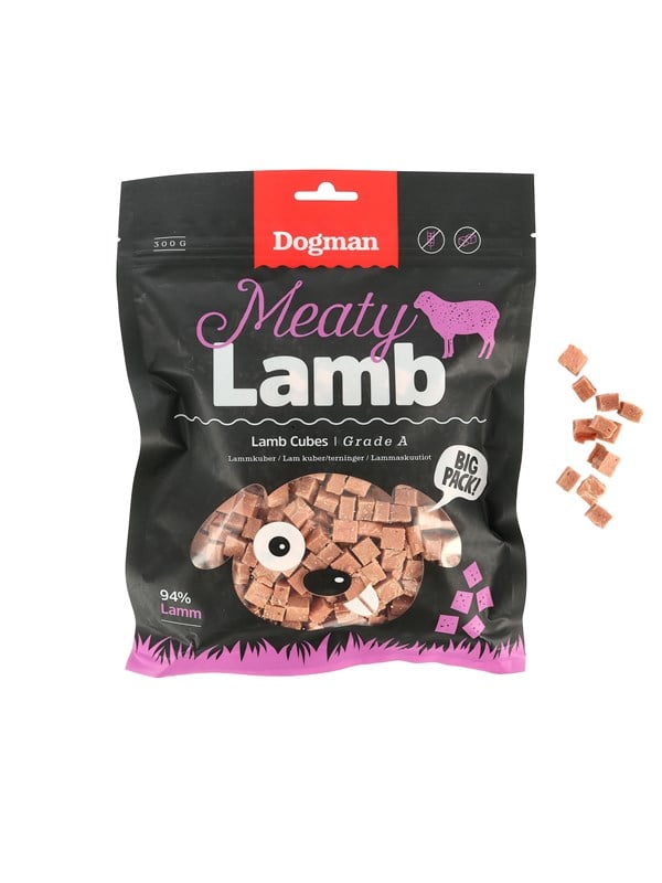 Dogman Meaty Lampaanlihakuutiot Koiranherkut 300g